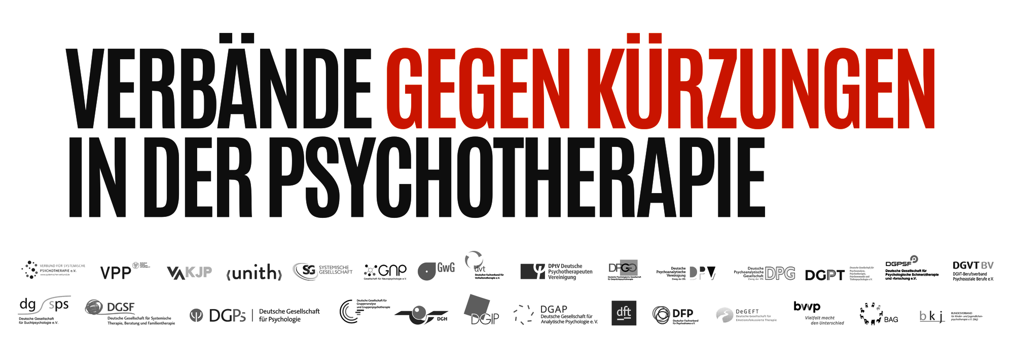 Verbände gegen Kürzungen in der Psychotherapie