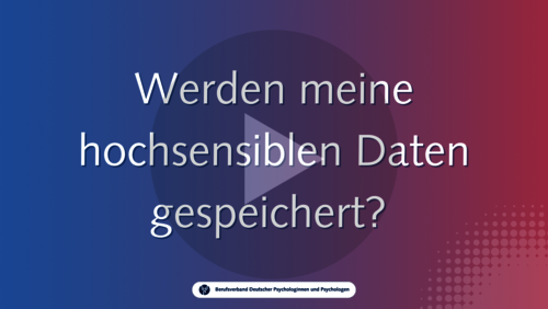 Werden meine hochsensiblen Daten gespeichert? Werden meine hochsensiblen Daten gespeichert?