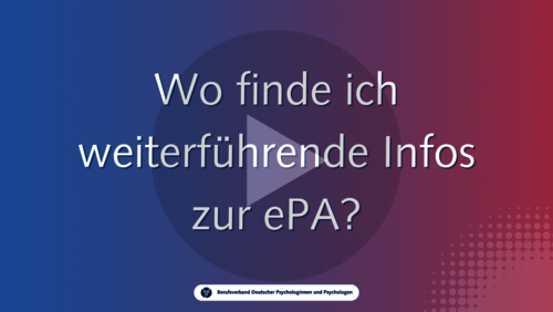 Wo finde ich weiterführende Infos zur ePA? Wo finde ich weiterführende Infos zur ePA?