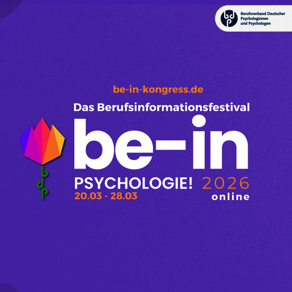 Berufsinformationsfestival be-in Psychologie! 2026