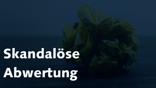Skandalöse Abwertung psychotherapeutischer Leistungen Skandalöse Abwertung psychotherapeutischer Leistungen