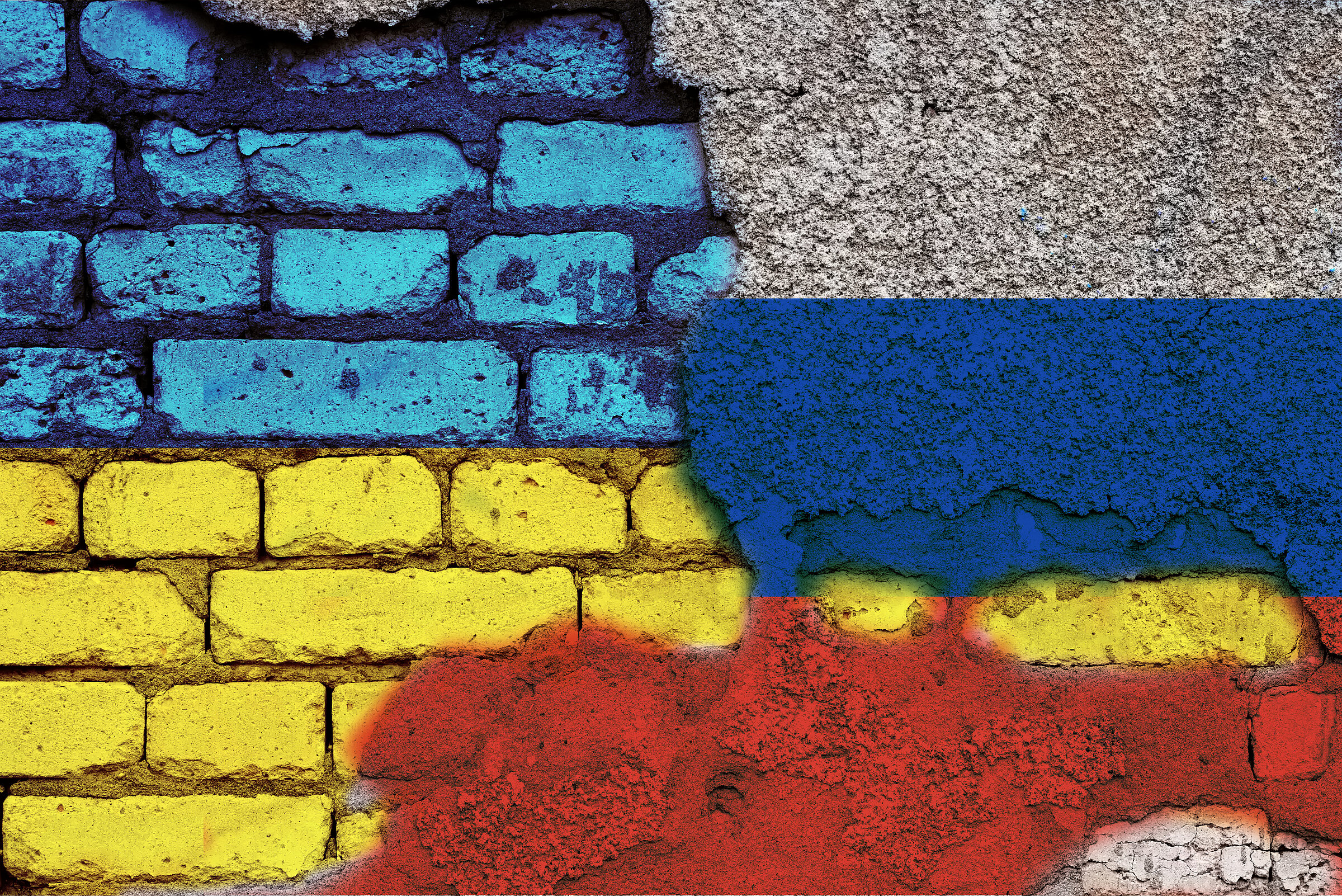 flag ukraine vs russia 365 day of russia invasion of ukraine 1 year war