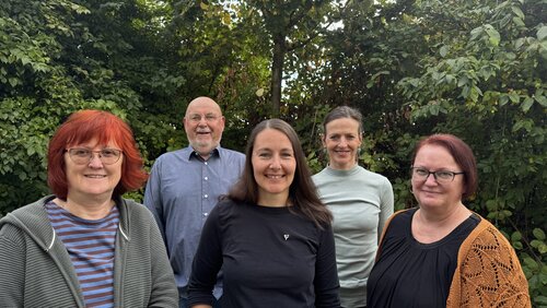 Der neugewählte VPP-Vorstand: (v.l.n.r.) Christel Bentz, Hans-Jürgen Papenfuß, Dr. Johanna Thünker, Susanne Berwanger, Heike Bott